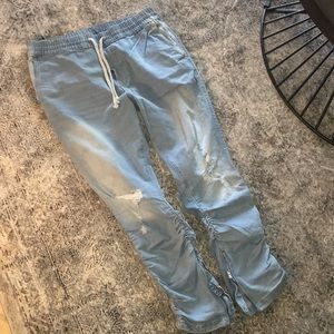 H&M Divided Men’s Distressed Jean Joggers